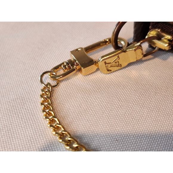 Louis Vuitton Monogram Pochette Accessoires Brown Shoulder Bag Y2K Style - Picture 9 of 15